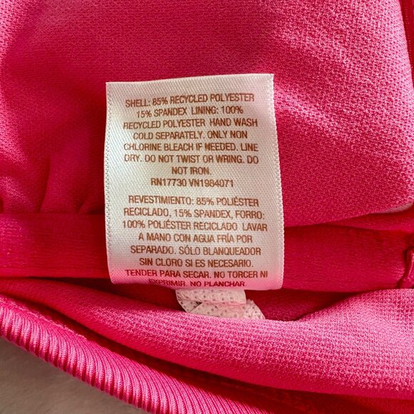 Shade & Shore Pink One-Piece Swimsuit M (8-10) High Cut Womens Swimwear - Picture 4 of 9